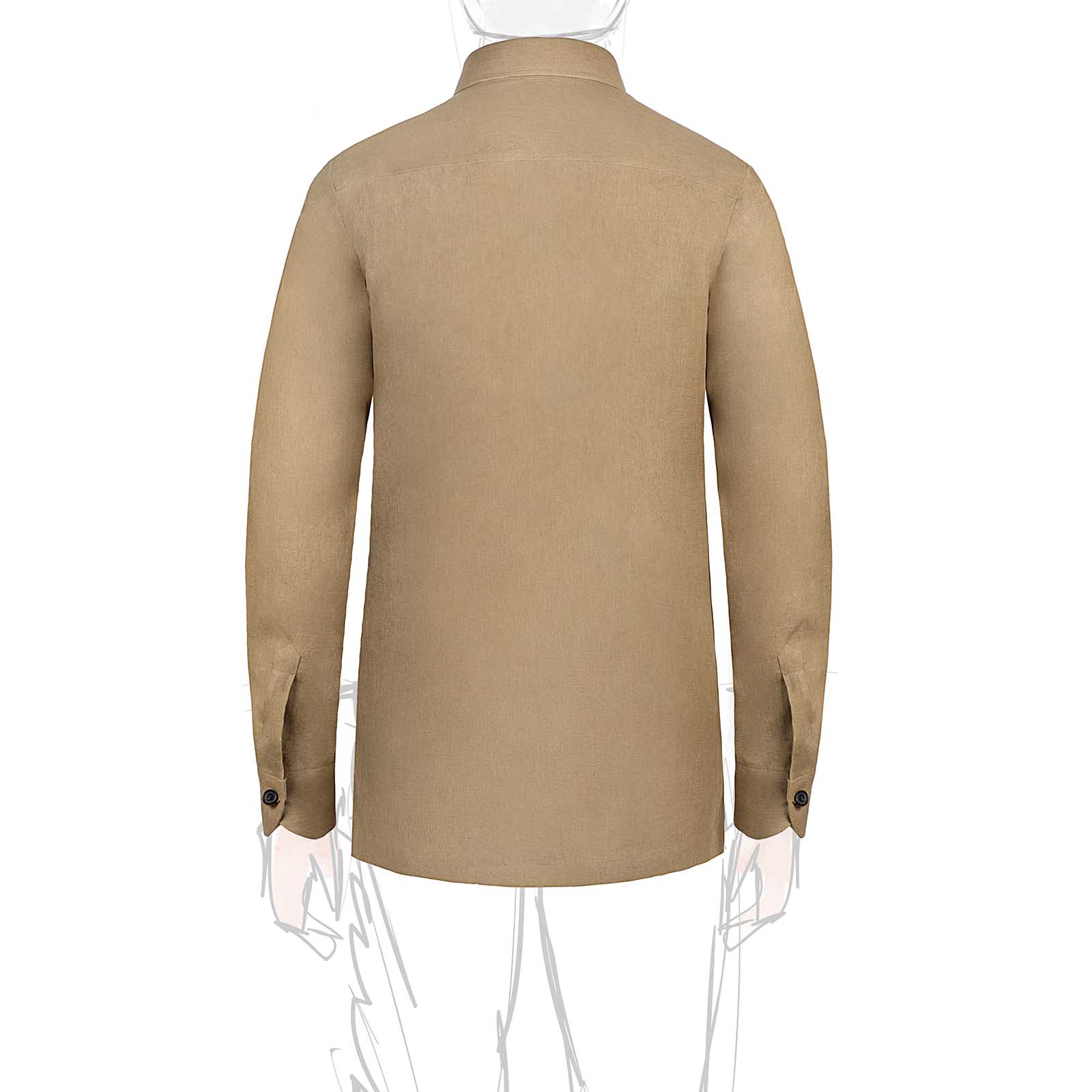 Mariano Rubinacci - Oak linen safari jacket