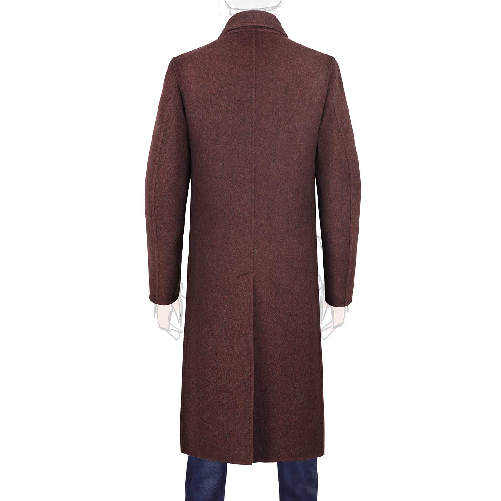 Mariano Rubinacci - Burgundy cashmere coat Limited Edition