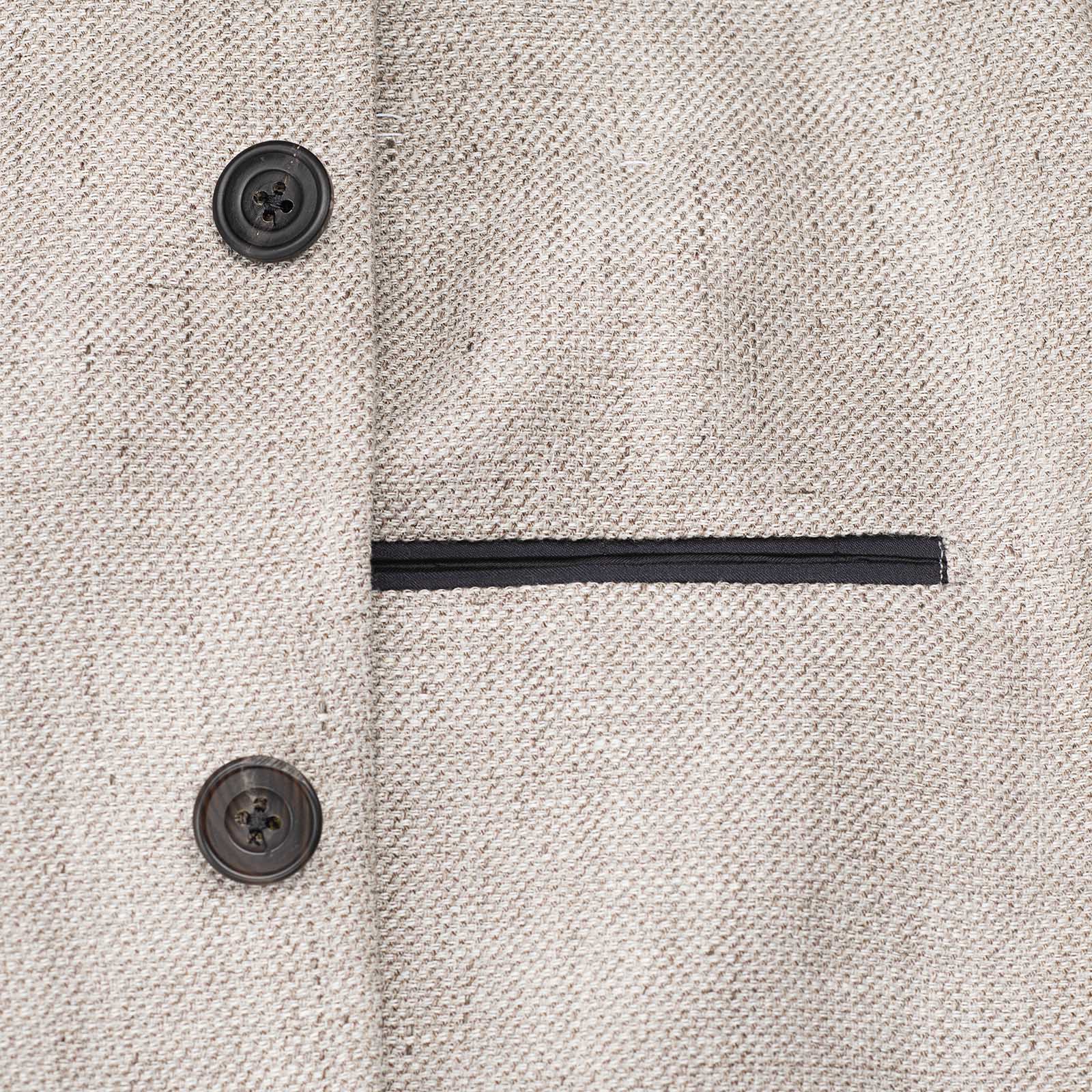 Mariano Rubinacci - Beige linen and wool jacket