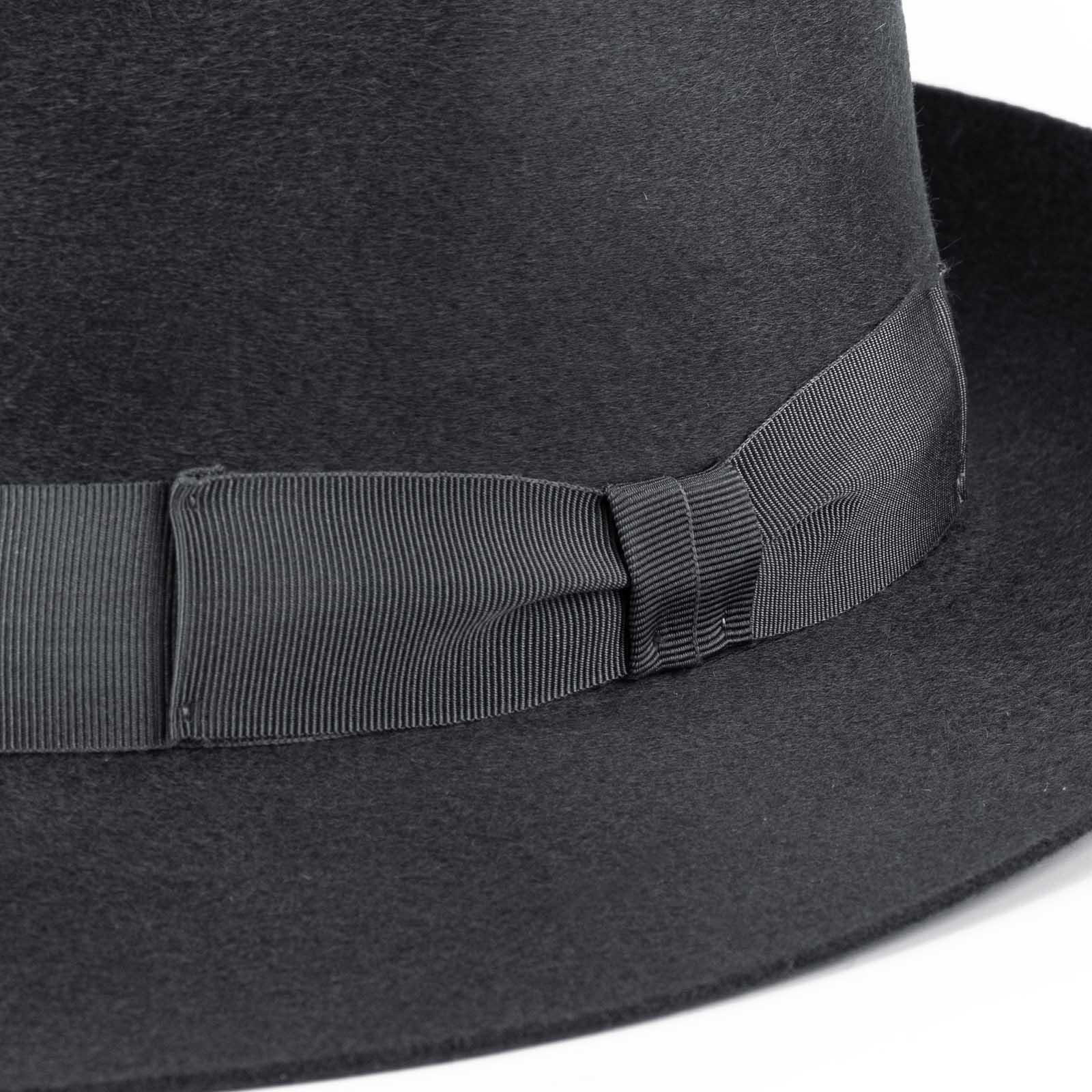 Cashmere Wool Plain Men Grey Fedora Hat, Size: Small at Rs 65