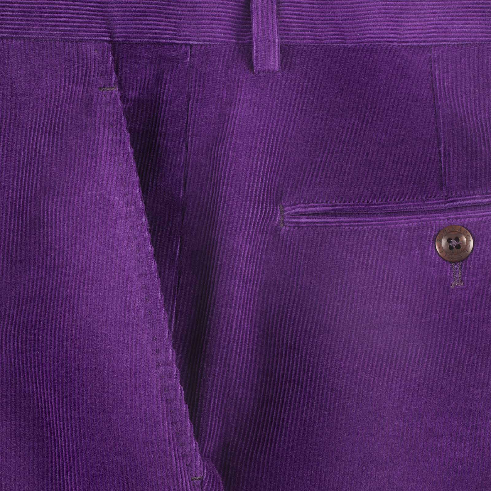 Twinset - Purple corduroy flared pants with metallic logo 232TT2364 - buy  with Czech Republic delivery at Symbol