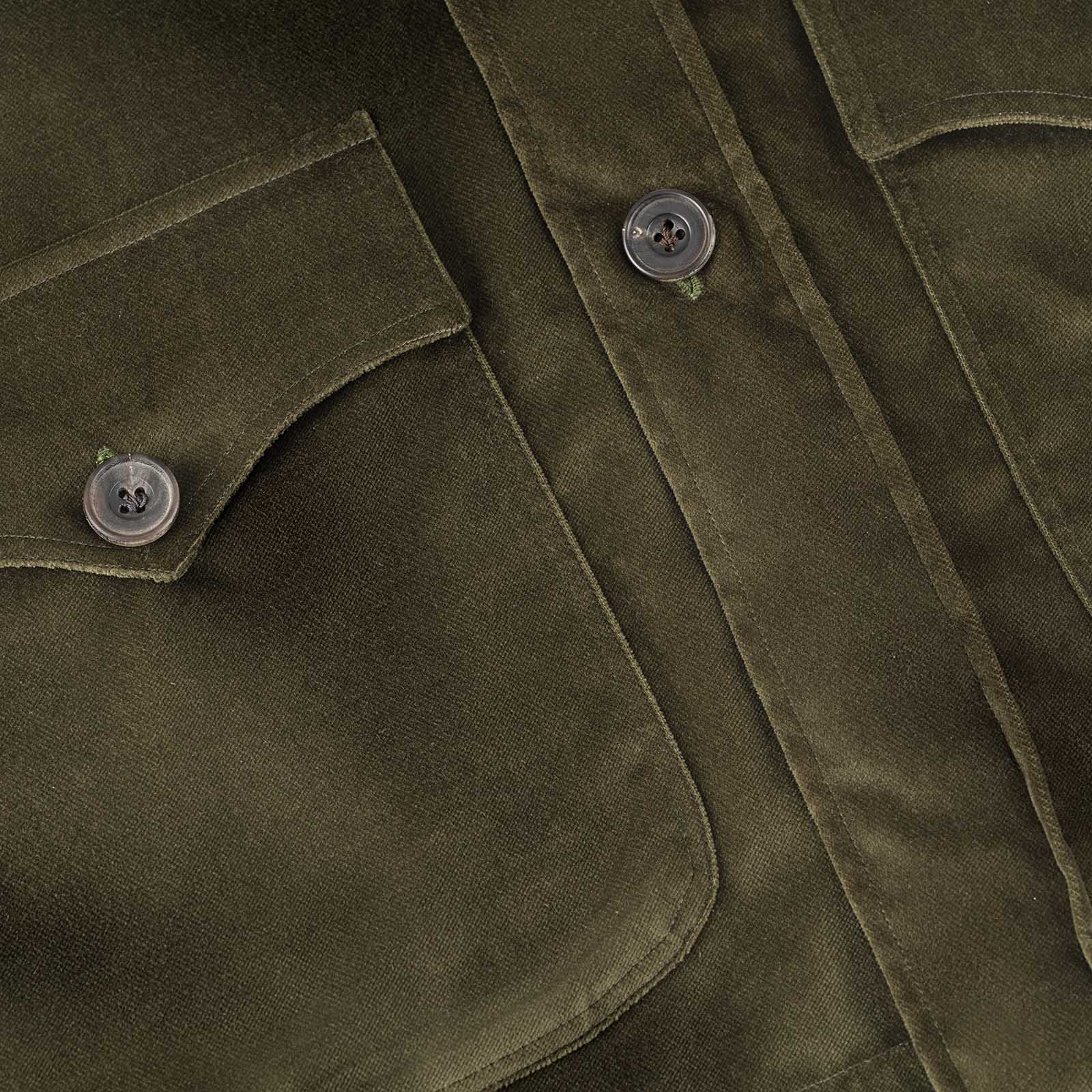 Mariano Rubinacci - Vintage archive velvet green safari jacket