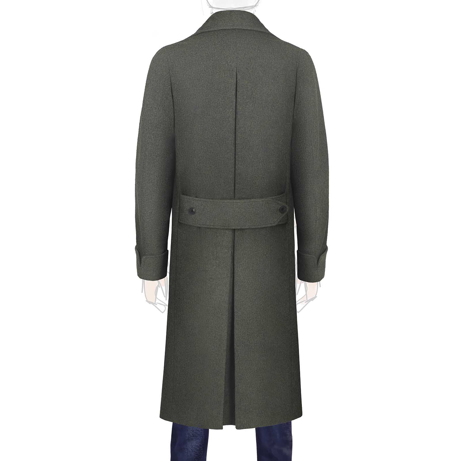 Mariano Rubinacci - Green cashmere ulster coat