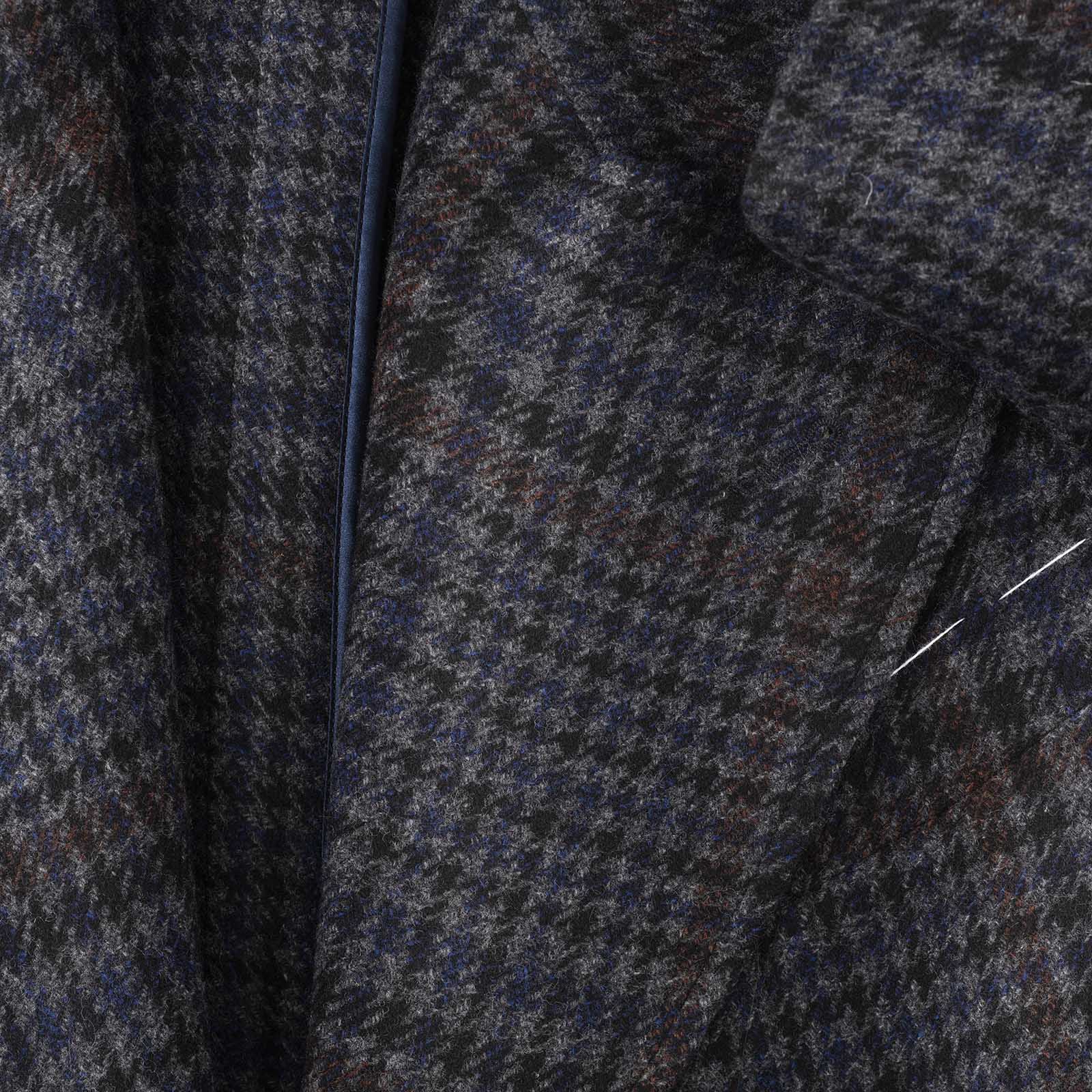 Mariano Rubinacci - Vintage archive blue wool and cashmere checked